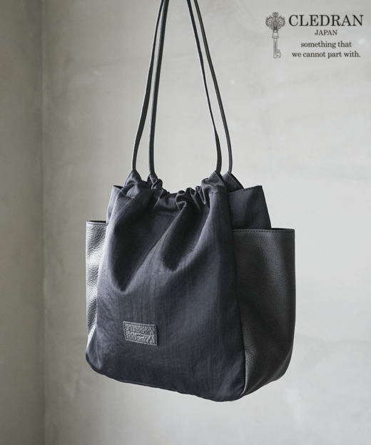 CL3933]【保存袋付き】CLEDRAN(クレドラン) LIMO GATHER POCKET BAG