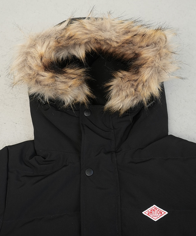 DT-A0007TET] DANTON(ダントン) FAKE FAR HOODED DOWN JACKET(フェイク