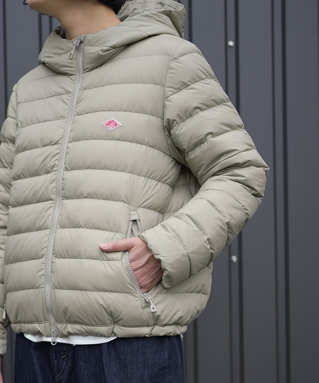 ◇[DT-A0563NRP]DANTON(ダントン) ナイロンタフタミドルダウンフード