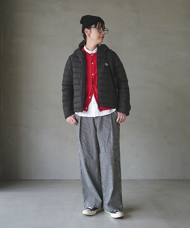 ◇[DT-A0563NRP]DANTON(ダントン) ナイロンタフタミドルダウンフード