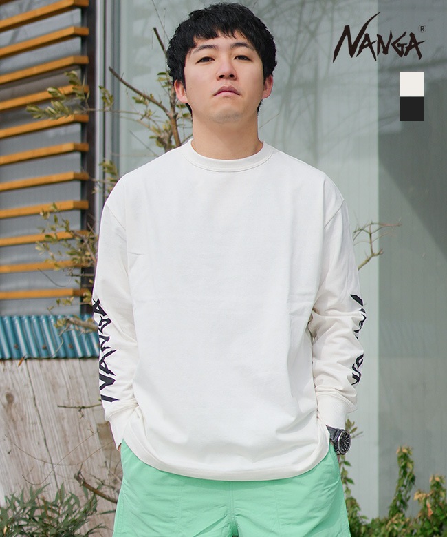SALE 30%OFF】[N2500-1L030A]NANGA(ナンガ) ECO HYBRID SLV LOGO L/S