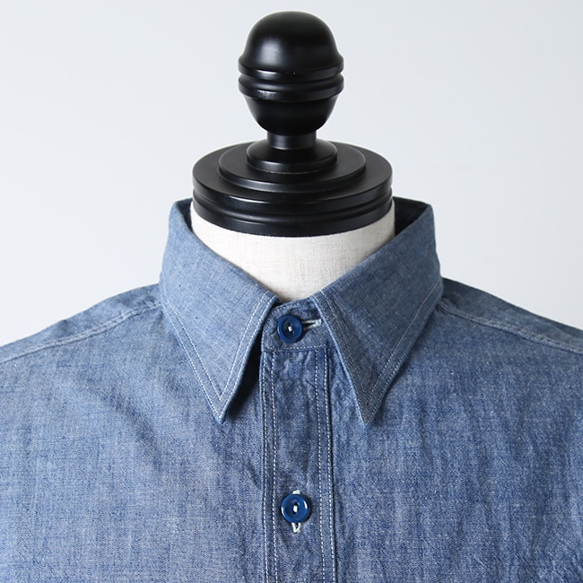 br25995]Buzz Rickson's(バズリクソンズ)BLUE CHAMBRAY WORK SHIRT