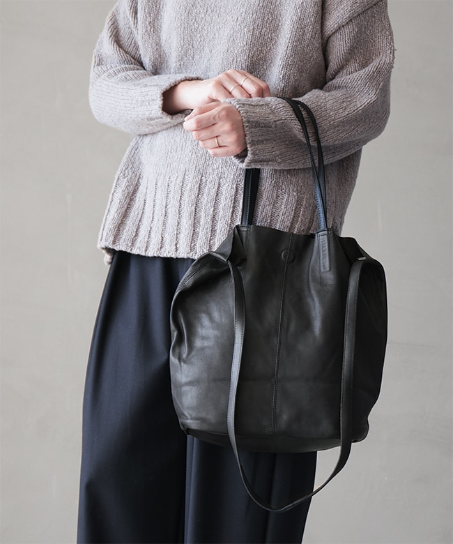 ms-blk-1]【保存袋付き】Morphee(モルフェ)3WAY MIDIUM TOTE(SHORT