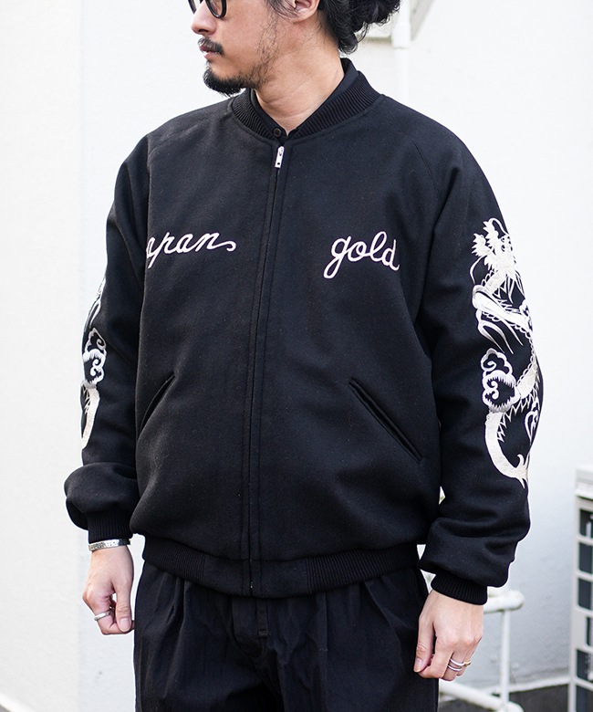 GL15671]gold(ゴールド) ウールメルトン×アセテート スーベニア