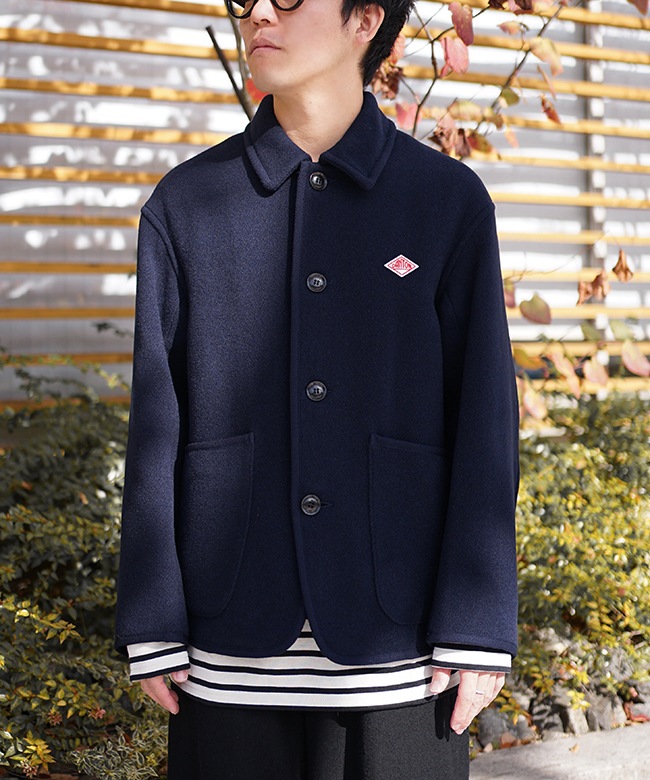 ◇[DT-A0210WLP]DANTON(ダントン) WOOL LIGHT PILE COVERALLS JACKET