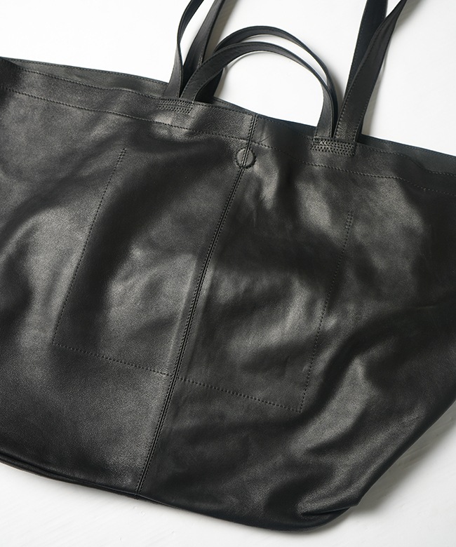 XXL-BLK-1]【保存袋あり】Morphee(モルフェ) GOAT LEATHER XXLARGE BIG