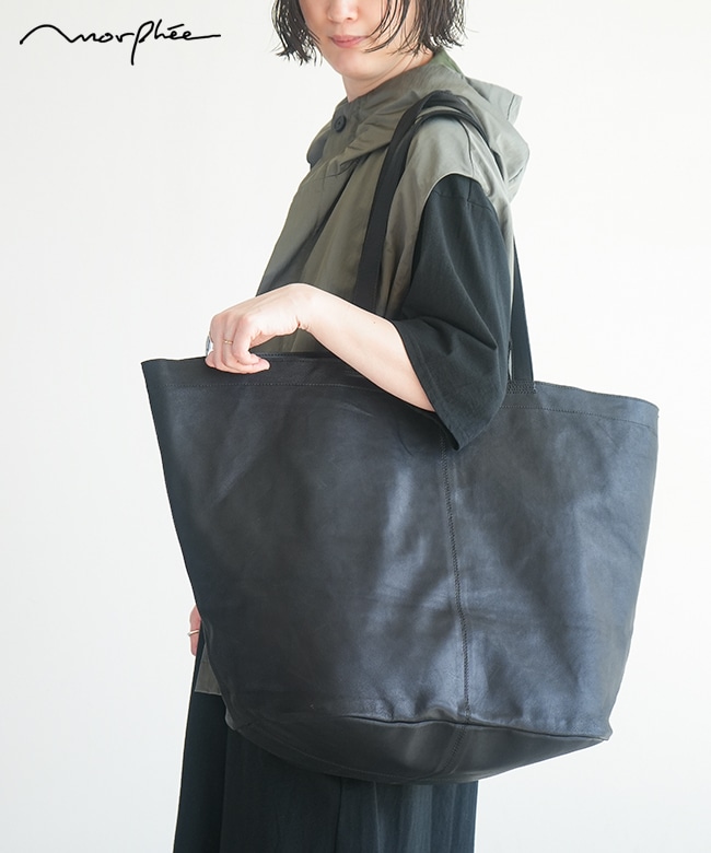 XXL-BLK-1]【保存袋あり】Morphee(モルフェ) GOAT LEATHER XXLARGE BIG