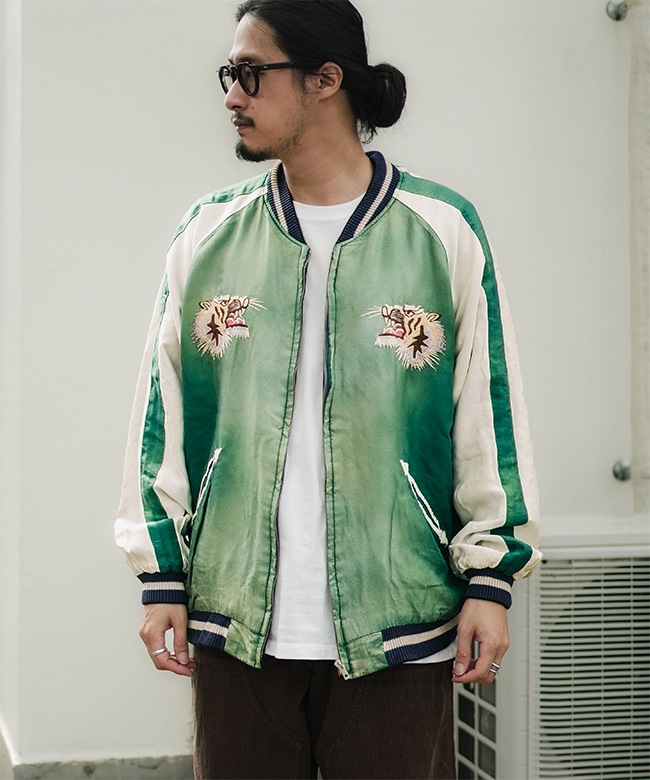 GL15553]gold(ゴールド) ACETATE SOUVENIR JACKET 