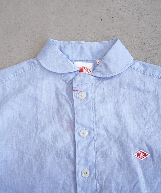 ◇[DT-B0284FLI]DANTON(ダントン) ROUND COLLAR P.O. SHIRT S/S