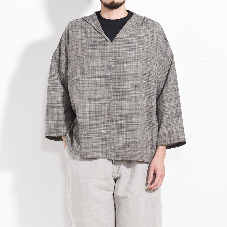 SH-128]MITTAN(ミタン/ミッタン)OC多色スラブフードシャツ | MITTAN