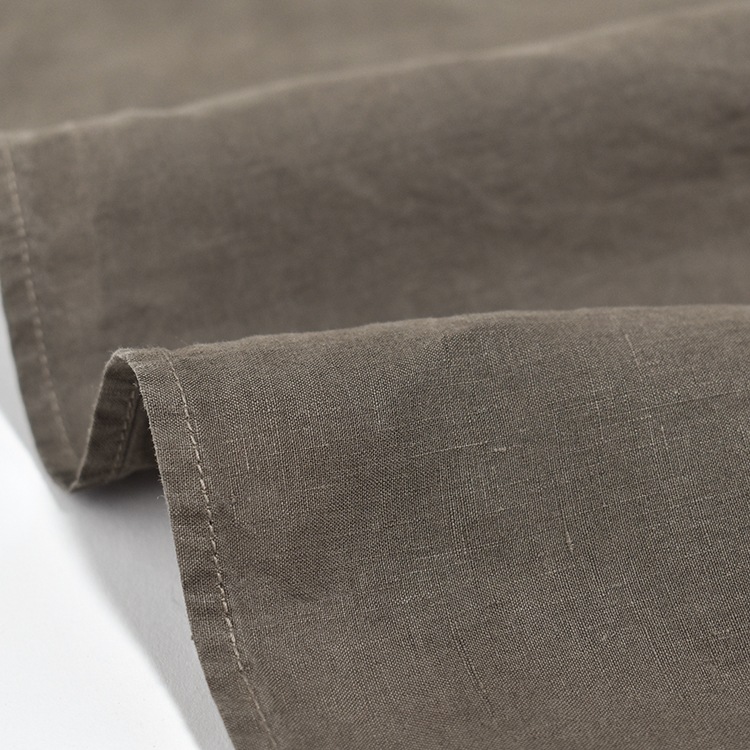 SH-118DC]MITTAN(ミタン/ミッタン)大麻開襟シャツ 高密度（草木濃染