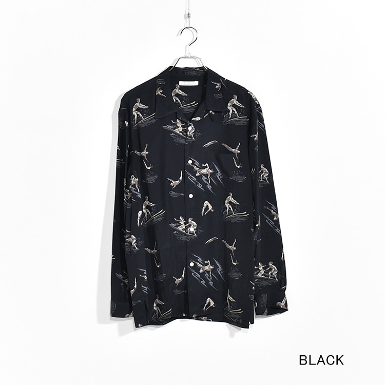 241OJ-SH02)OLD JOE(オールドジョー)ORIGINAL PRINTED OPEN COLLAR