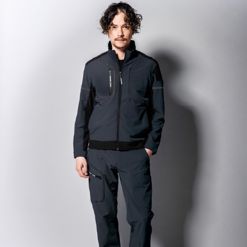 ジーベック クロスゾーン 2520 長袖ブルゾン 2wayストレッチ レディス