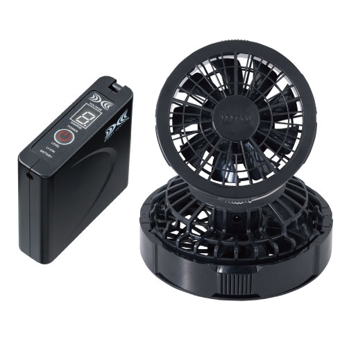 空調服 SP01BX ワンタッチファン(クロ)スターターキット ファン