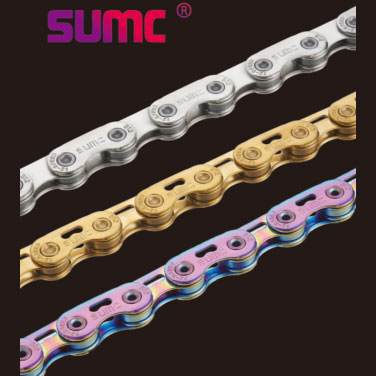 SUMC 12速チェーン S12SLPRO シマノ用 フラットトップ レインボー