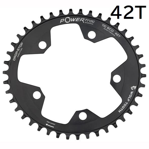 ウルフトゥース 110BCDクランク用 PowerTrac Elliptical（PTE） ワイド