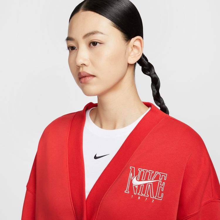 NIKE SP25 1/1 NIKE W NSW PHNX FLC OOS GX L/S TOP CARDIGAN