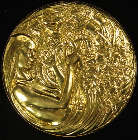 金メダル】 平成16年 桜の通り抜け純金メダル 96.0g 造幣局製 （未使用