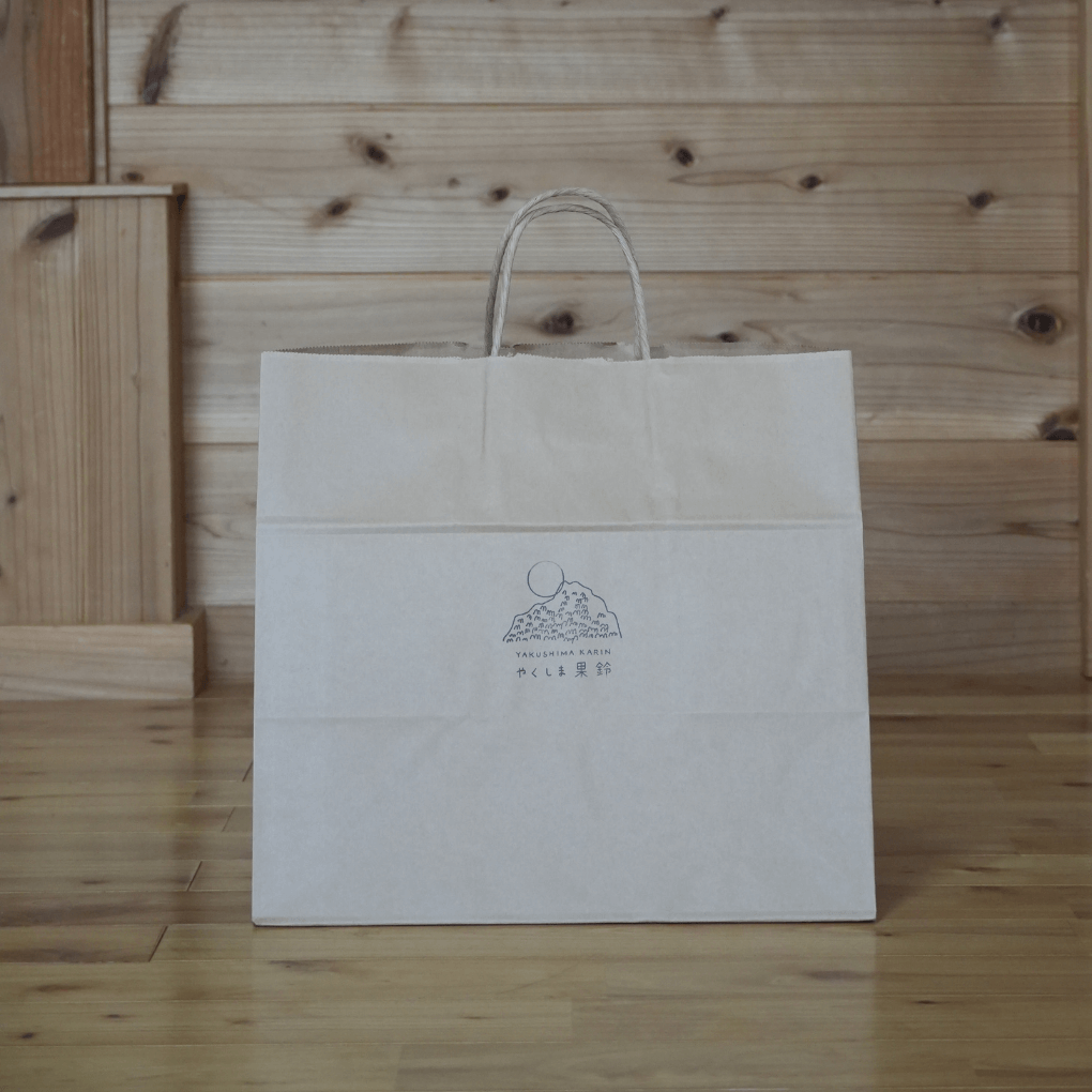 やくしま果鈴ロゴ入り紙袋(大) | 袋・ラッピング | 屋久島のスイーツ