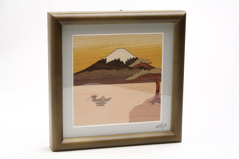 木象嵌 ミニ額 富士山水 | 木象嵌 | 寄木細工専門店 箱根丸山物産