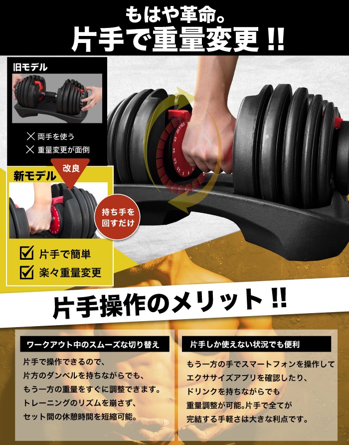BARWING(バーウィング) NEW モデル 可変式ダンベル 24kg,すべての商品