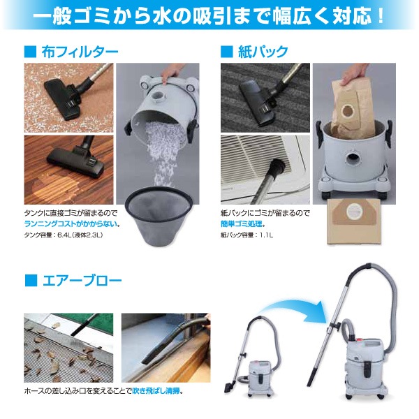 ユアサプライムス.com｜スイデン Suiden 「nedius 業務用掃除機 NV