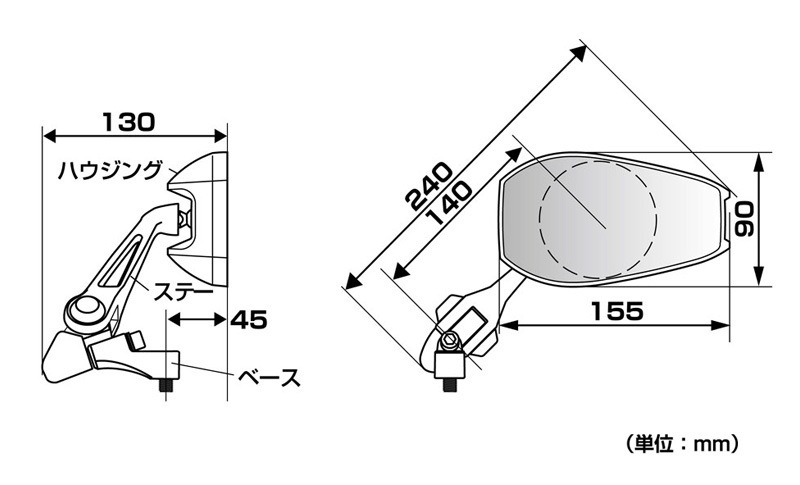 ユアサプライムス.com｜タナックス ナポレオン シャークミラー7