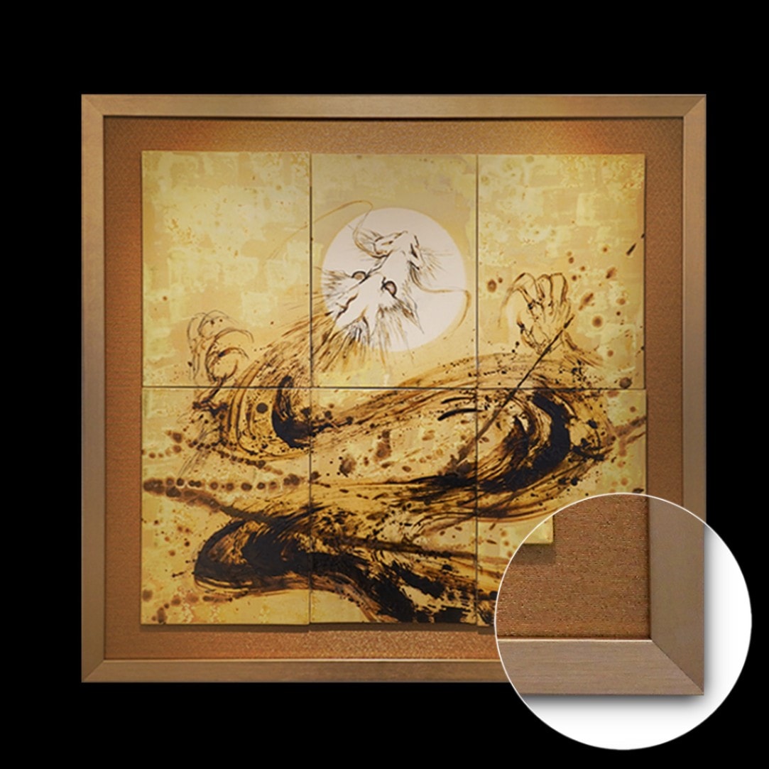 直筆陶墨画「乾坤一擲」 | 墨絵・陶墨画アーティスト 西元祐貴 Yu-ki