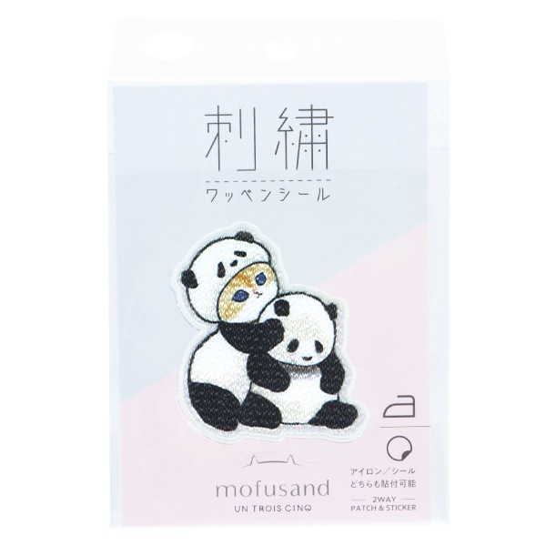 ワッペン 『刺繍ワッペンシール パンダにゃん UTN262』 雑貨,ワッペン