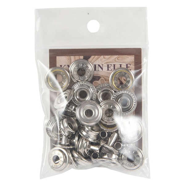 手芸金具 『ジャンパーホック 足長 大 3点セット ニッケル 75016-01