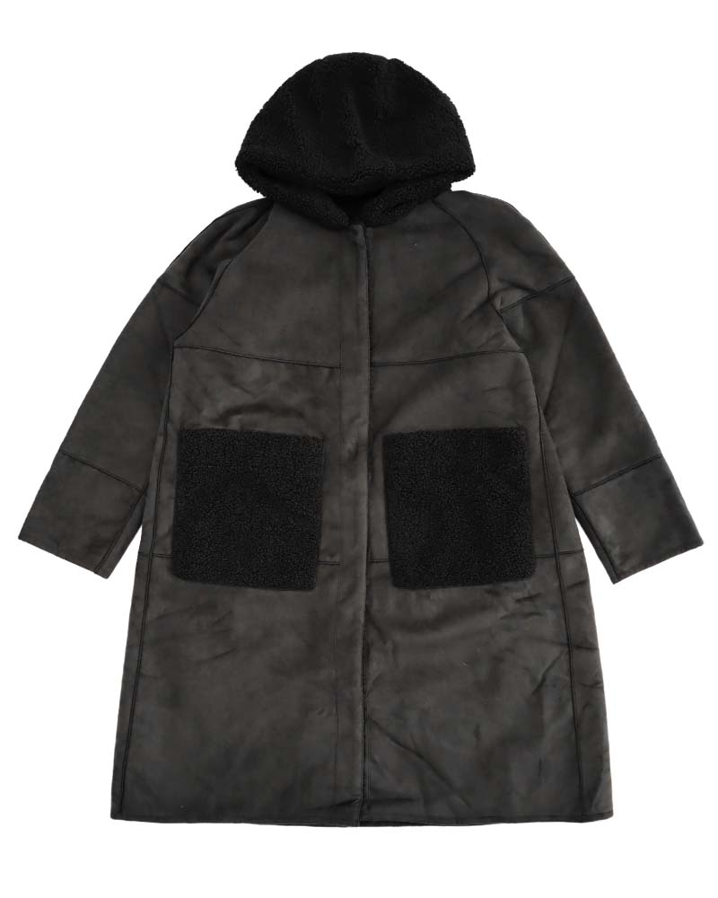 パッチワークリバーシブルフェイクムートンコート | OUTER | 元町