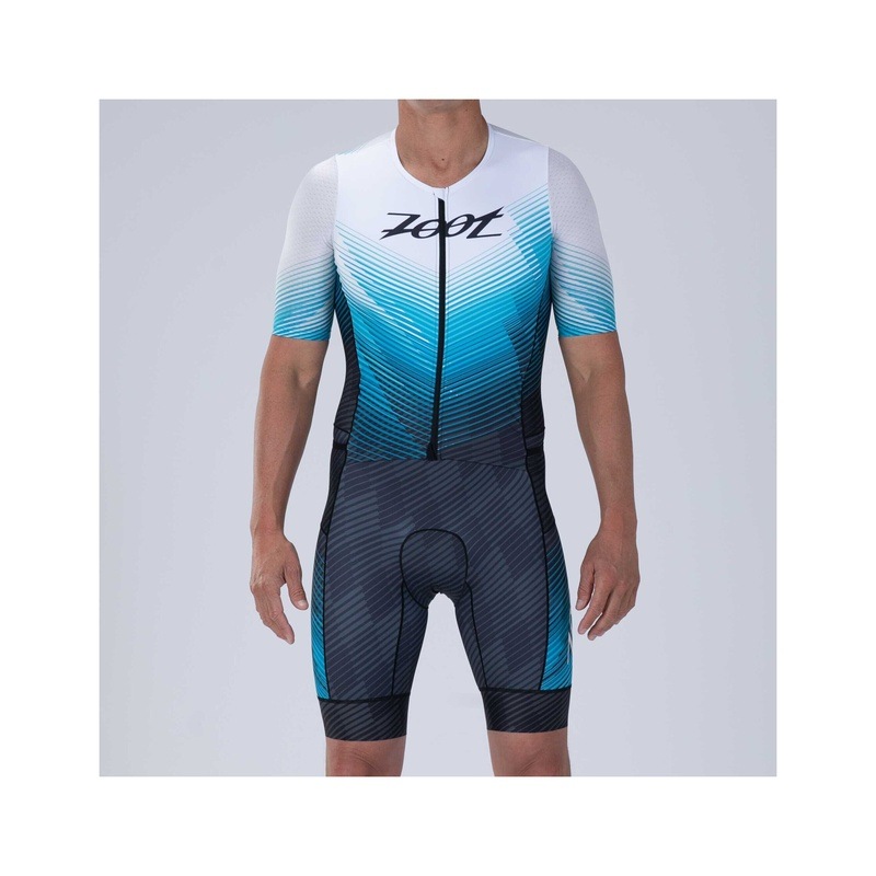 MEN TRI AERO FZ RACESUIT (BLUE WAVE) メンズ トライアスロンスーツ
