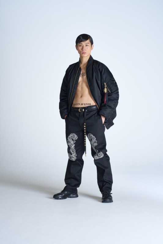 ALPHA INDUSTRIES MATIN AVENIR MA-1 パフィジャケット ブラック