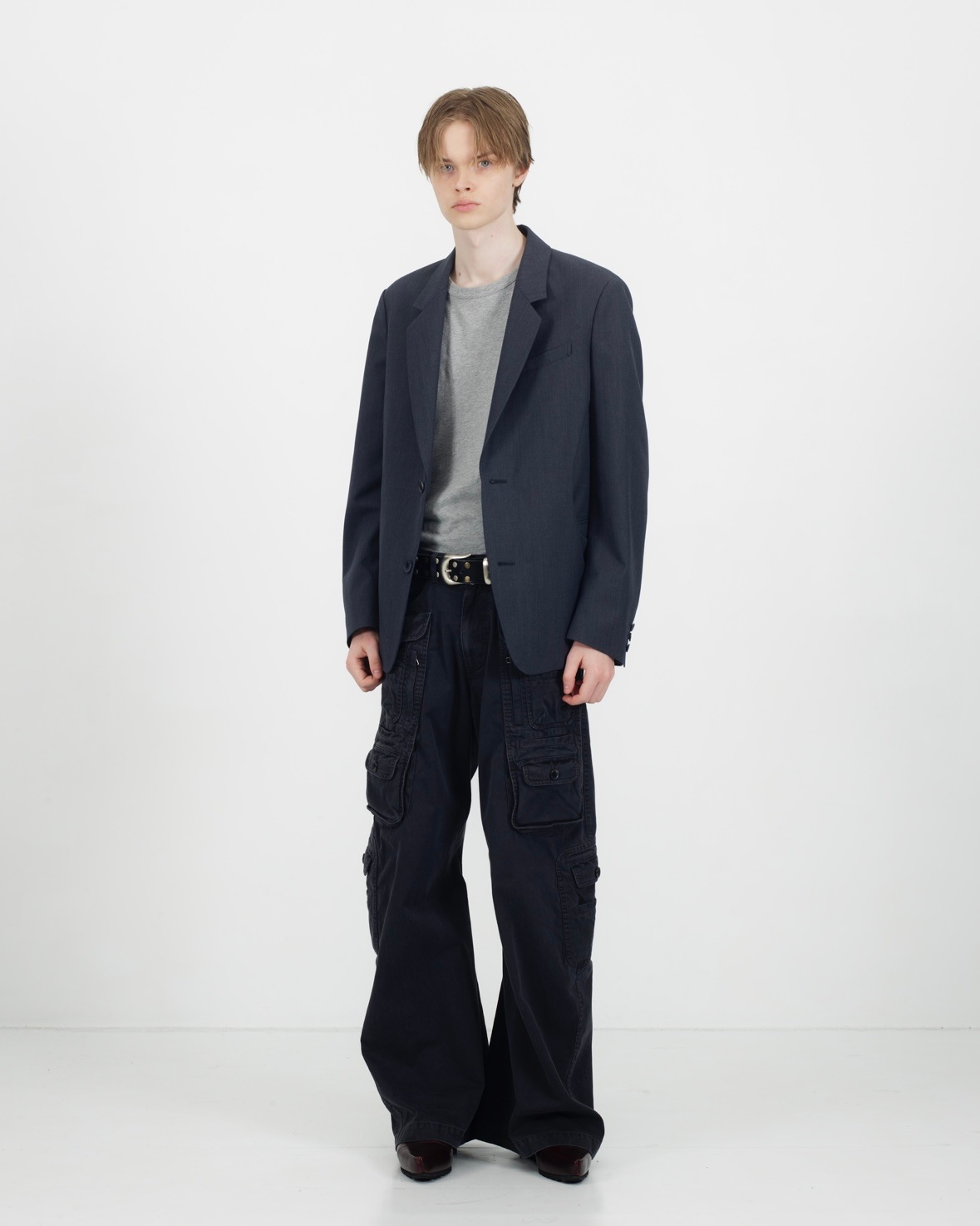 NVRFRGT ネヴァーフォーゲット 25AW 4c STUDDED LEATHER BELT | BRAND