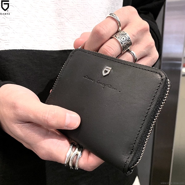 CLINK｜GARNI SIGN ZIP MINI WALLET (BLACK) [GL20006]｜東京・吉祥寺