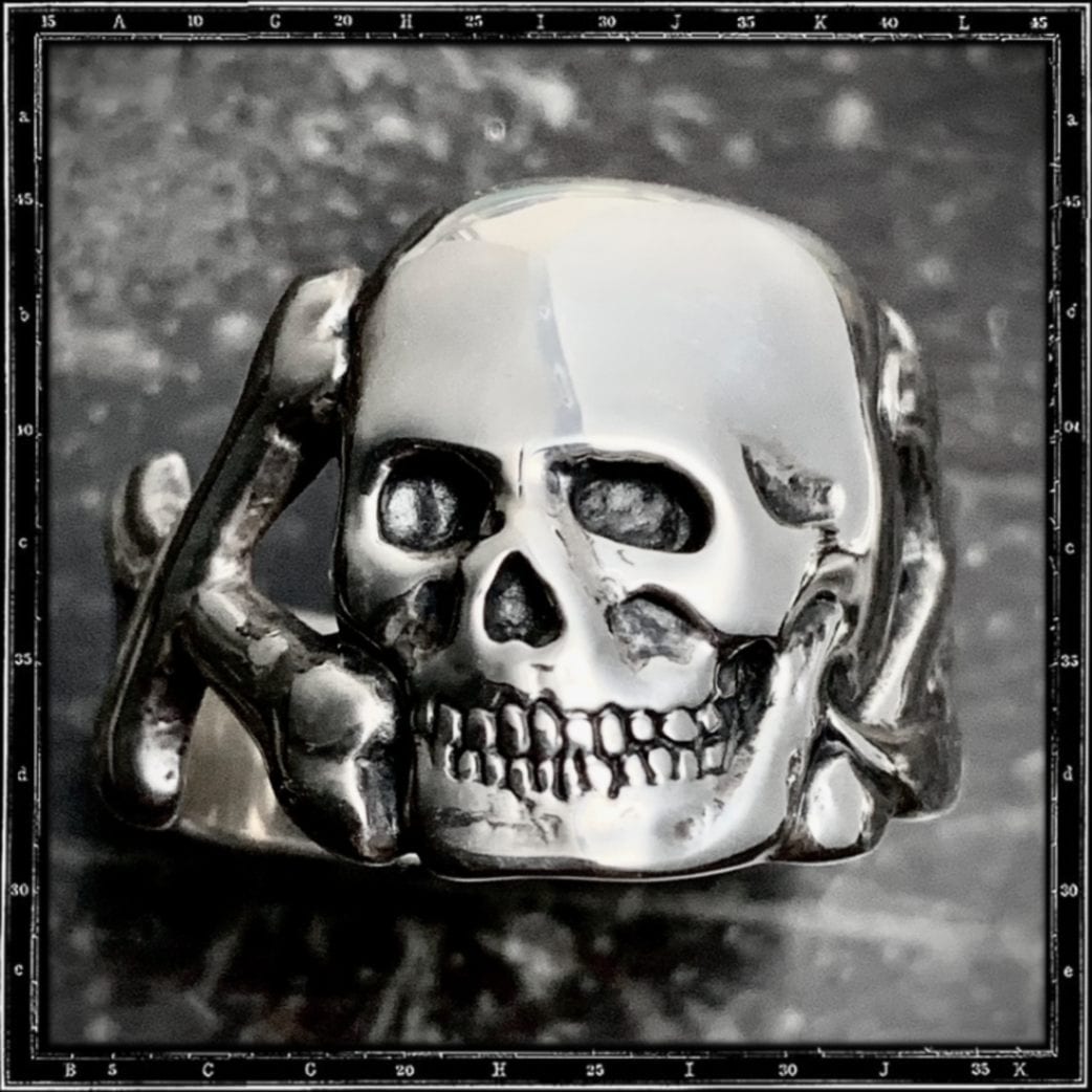 FLAT SKULL & CROSSBONES RING | クレイジーピッグ公式オンライン