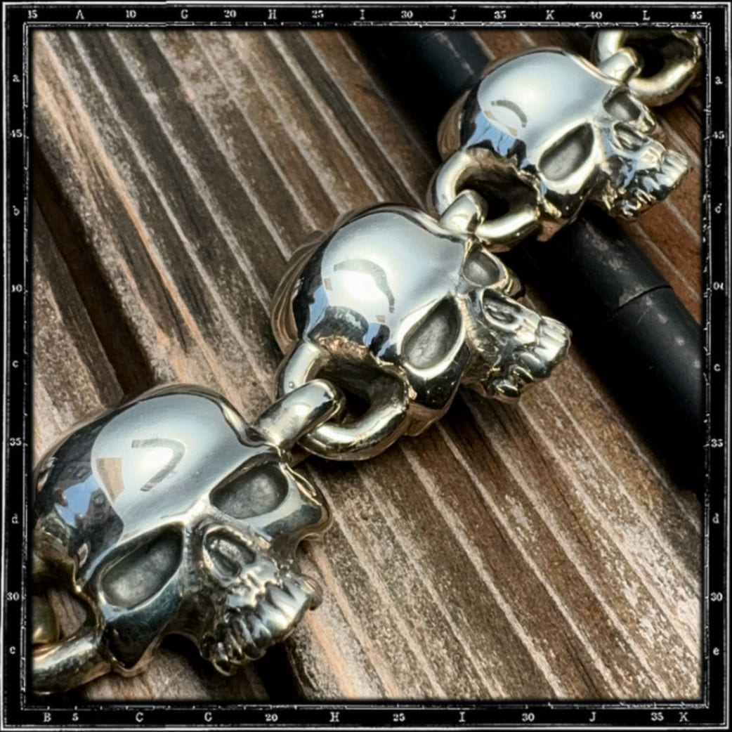 EVIL SKULL LINK BRACELET | クレイジーピッグ公式オンラインストア
