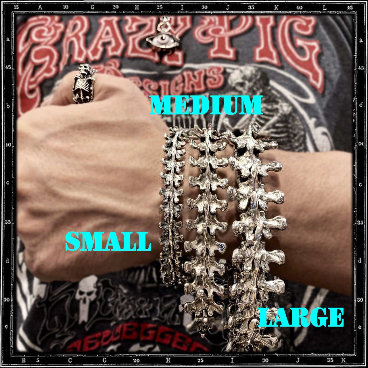 SPINE LINK BRACELET - SMALL | クレイジーピッグ公式オンラインストア