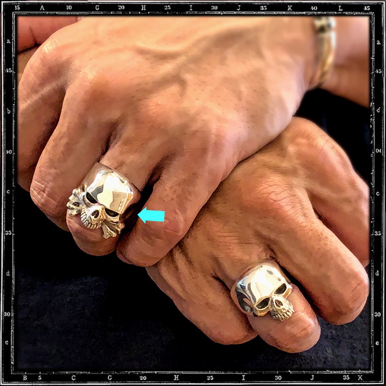 EVIL SKULL RING SMALL CROSSBONES | クレイジーピッグ公式オンライン