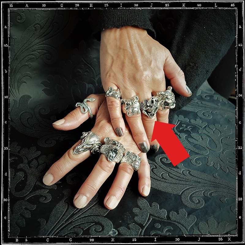 SKELETON FROG RING | クレイジーピッグ公式オンラインストア リング