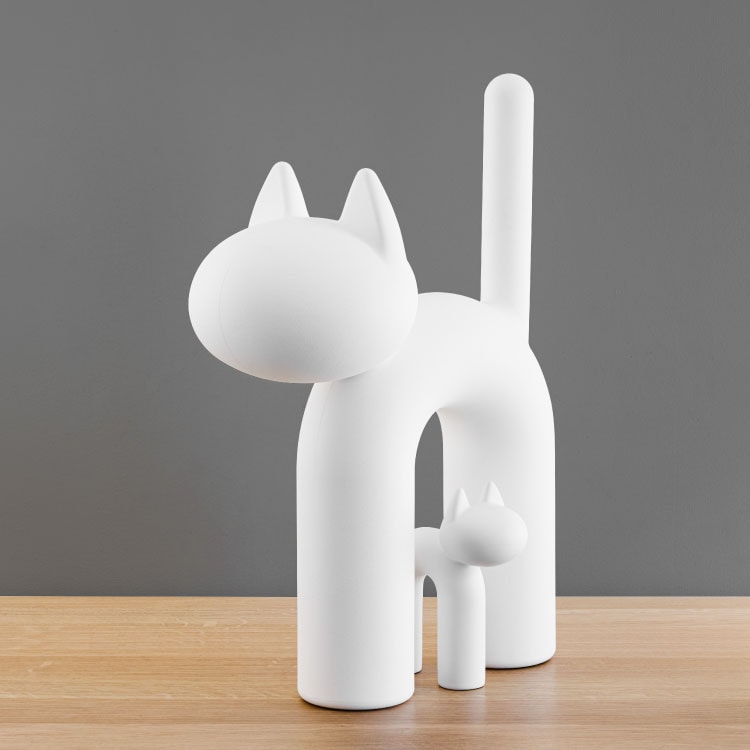 キャット オブジェ ビッグ キス 