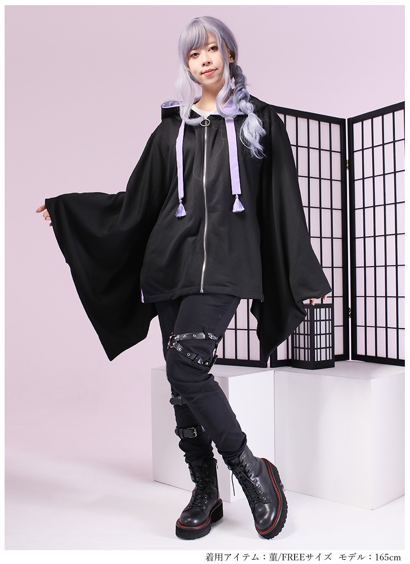 小花薫る可憐咲き和袖パーカー Favorite フェイバリット パーカー