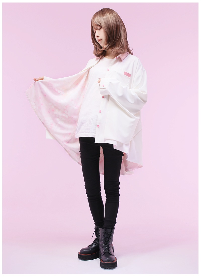 和袖桜ポイントシャツ ｜ Favoriteオリジナル