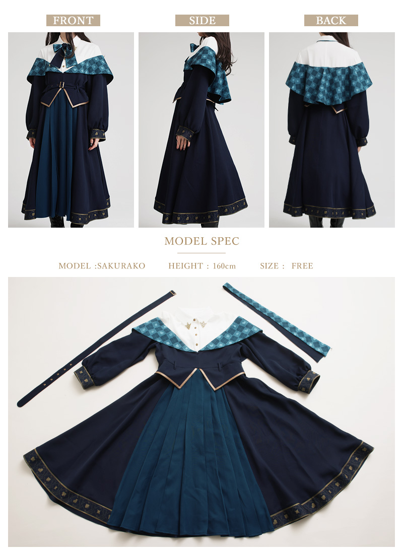 ハートの女王とアリスの重ね着風豪華ワンピース ｜ Favorite