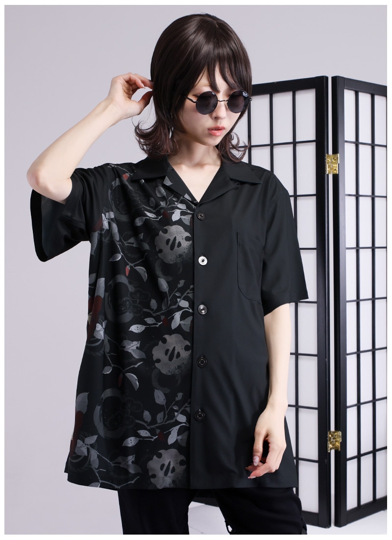 和柄アシンメトリーシャツ ｜ Favoriteオリジナル