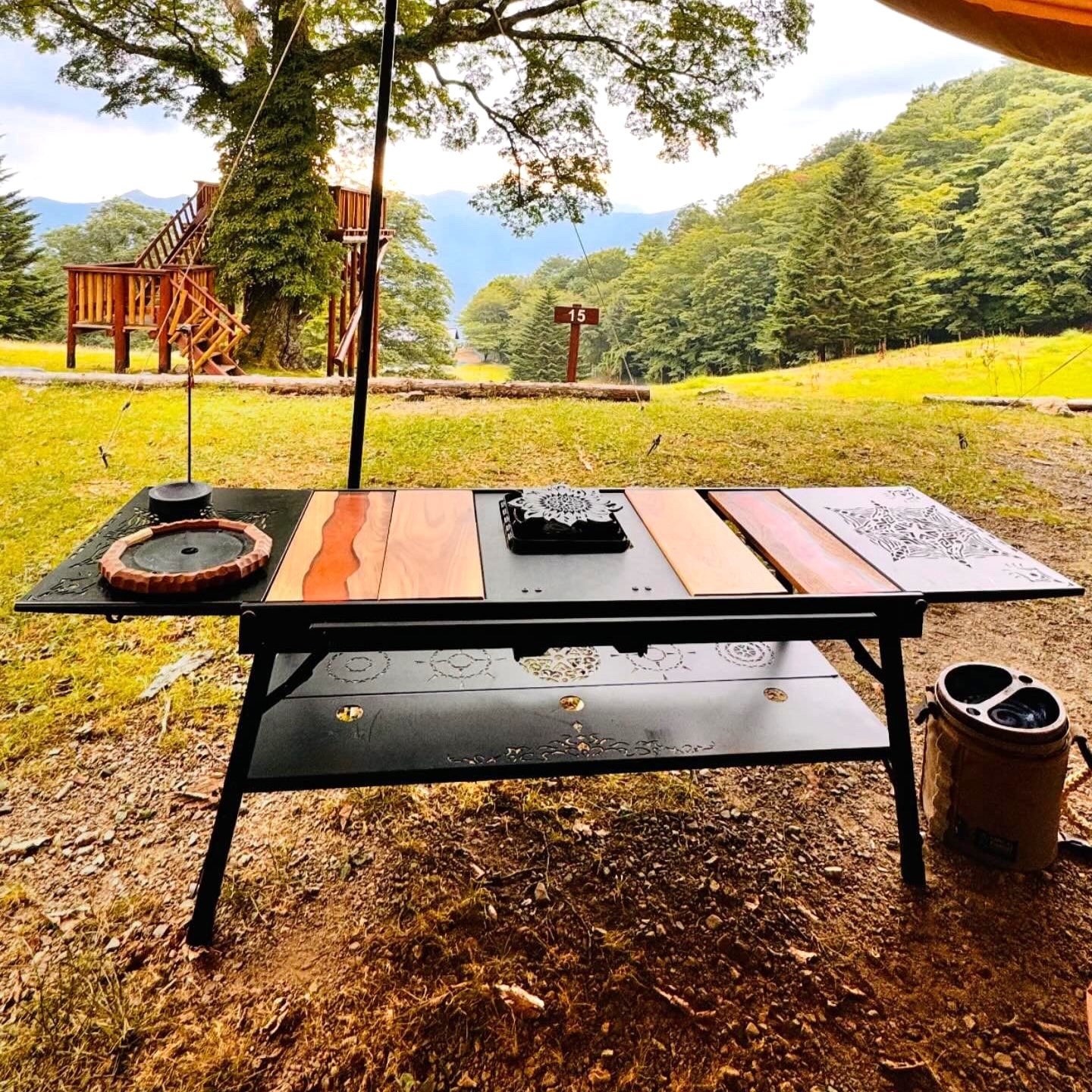 ラーテルワークス ウッドパネルテーブル120 WOOD PANEL TABLE120