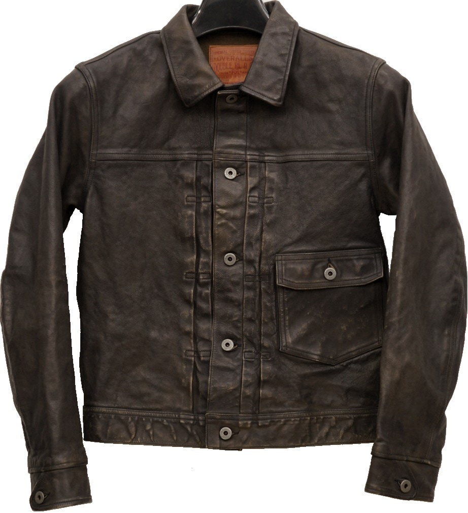 ダブルアールエル) RRL 1st モデル カウハイド レザージャケット