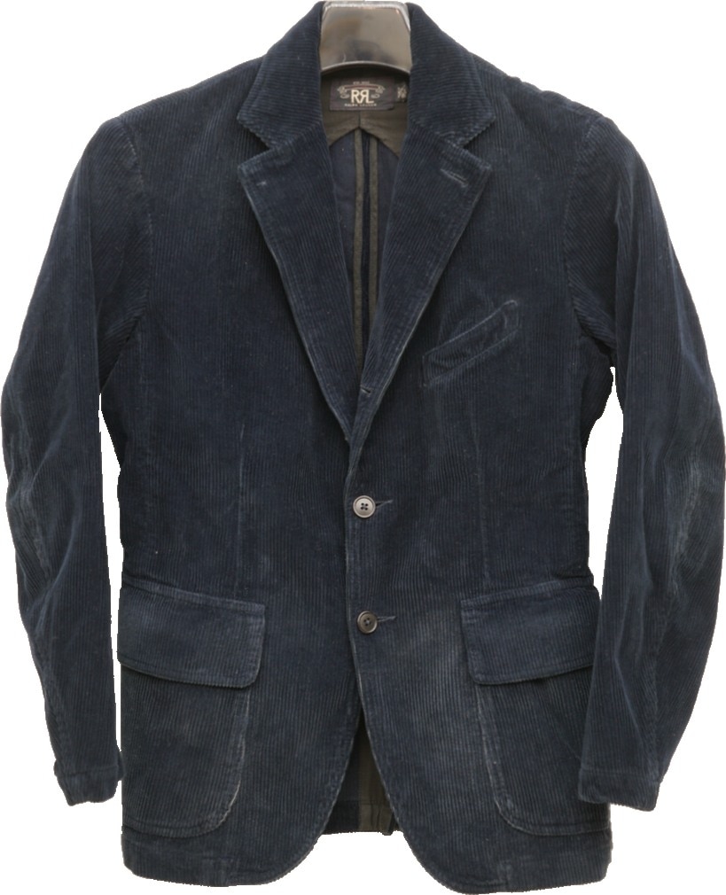 ダブルアールエル) RRL 本藍染め コーデュロイ スポーツ コート