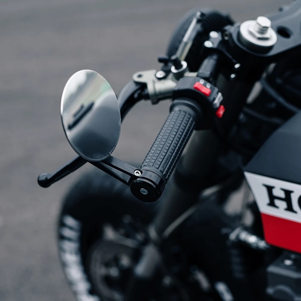 mo.ビュー クラシック130 ガラスレス バーエンドミラー （1個） | 全