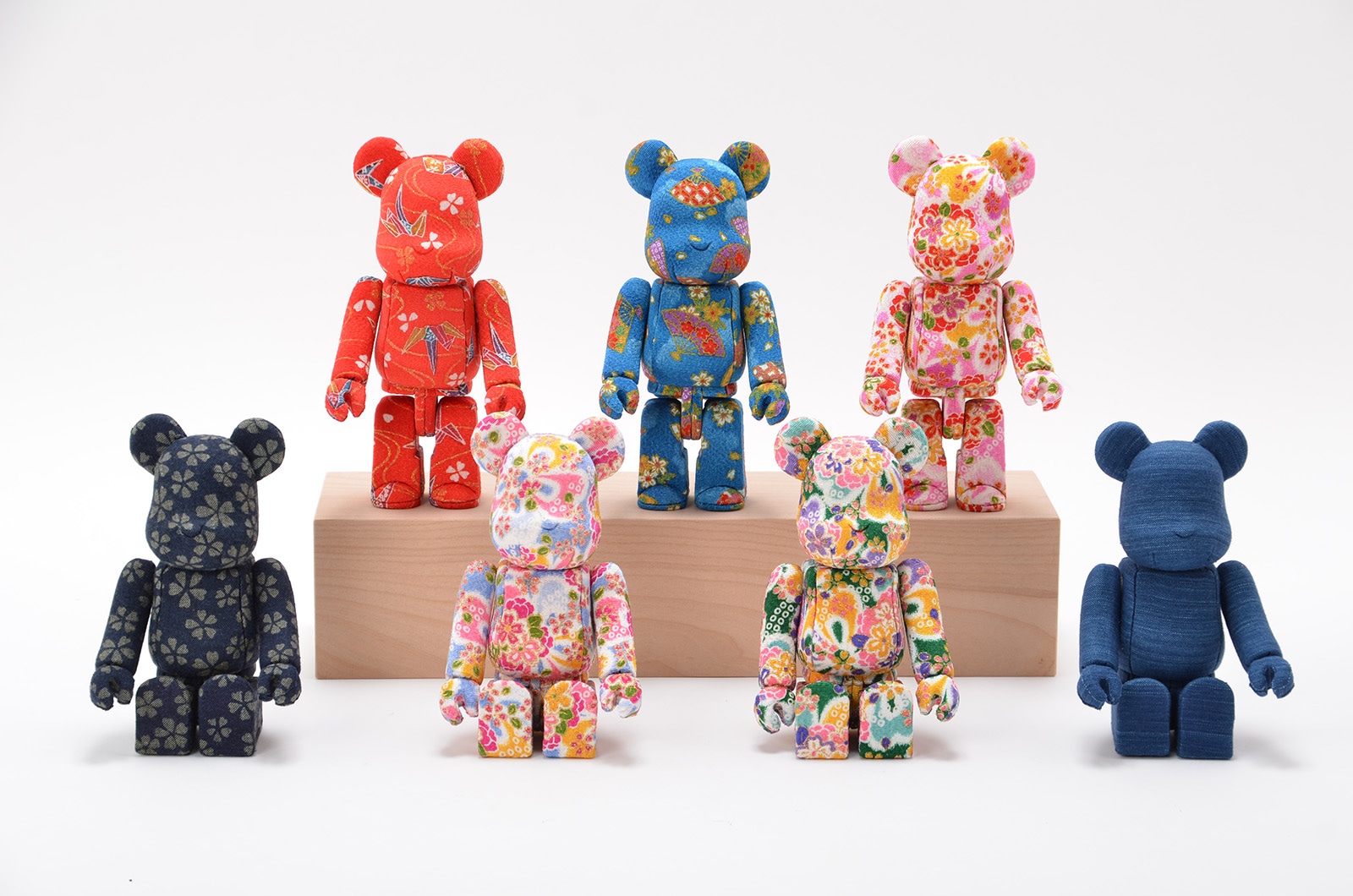 木目込みベアブリック 藍染さくら | ART OF LIVING,ベアブリック